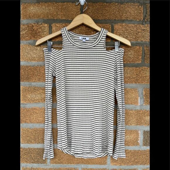 LNA cold shoulder top small - Picture 1 of 5